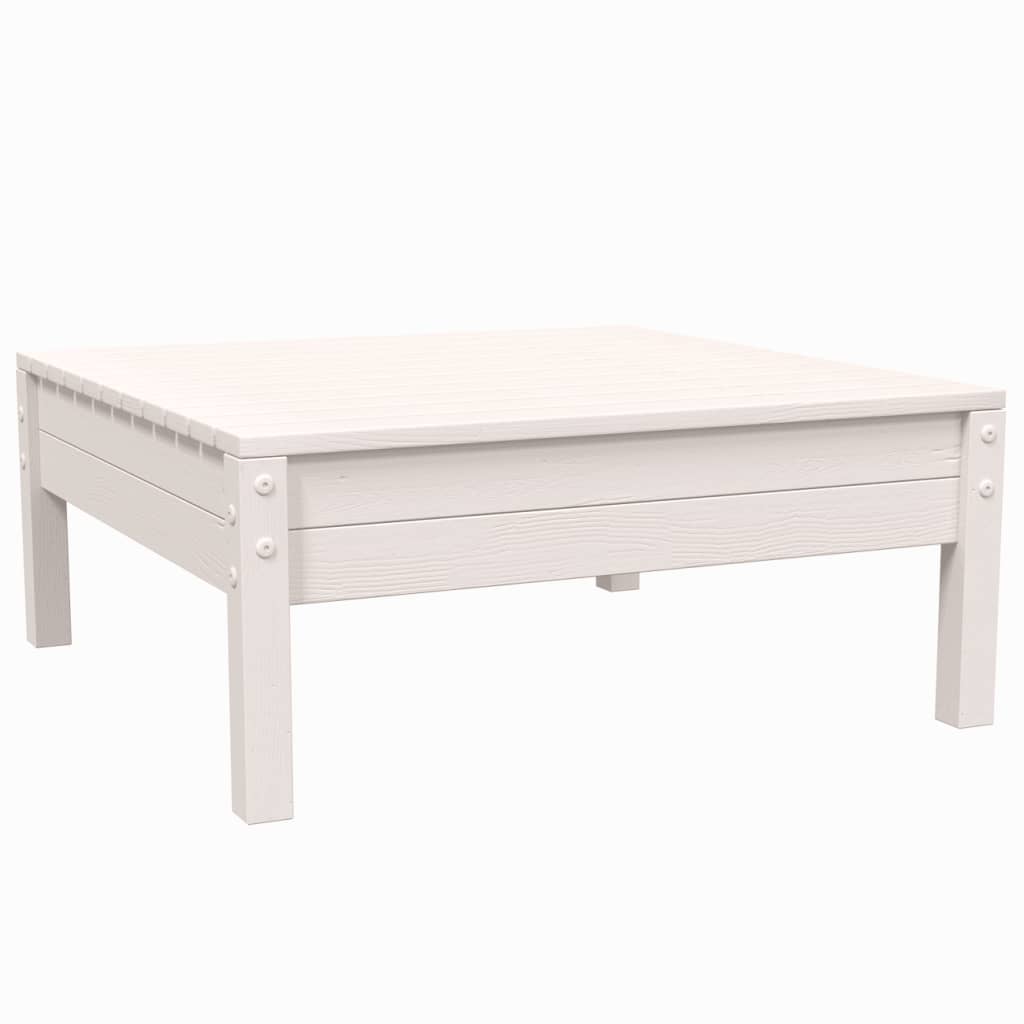 Hagesofagruppe med puter 3 deler hvit heltre furu