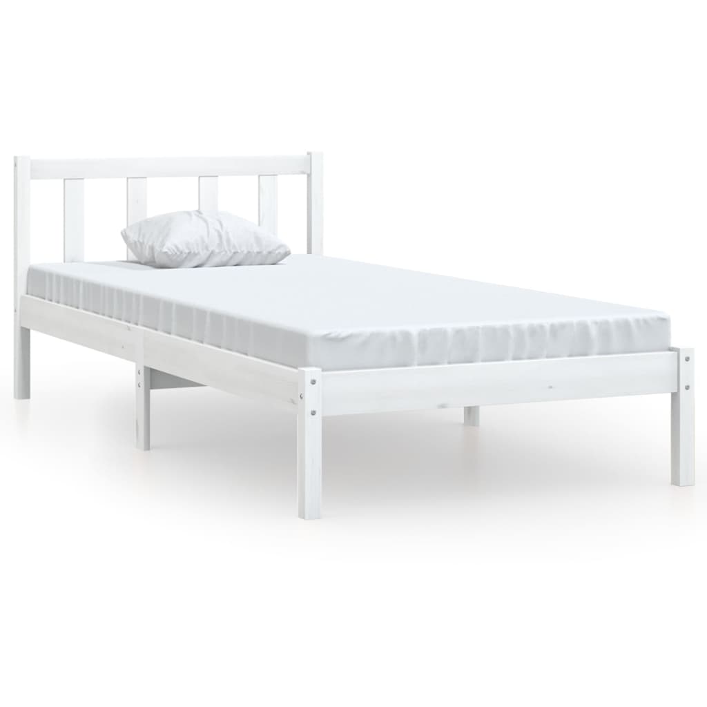 Sengeramme hvit heltre furu 75x190 cm Small Single