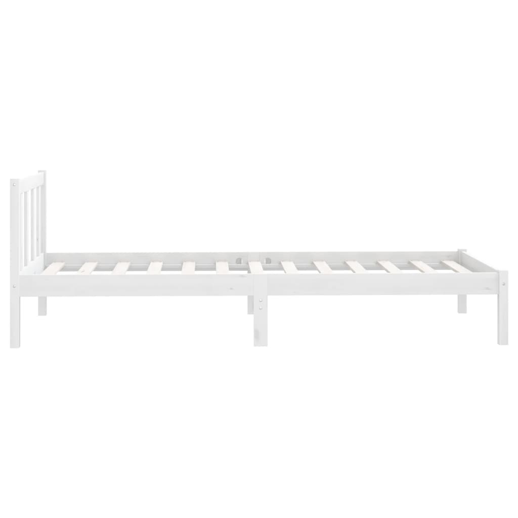 Sengeramme hvit heltre furu 75x190 cm Small Single