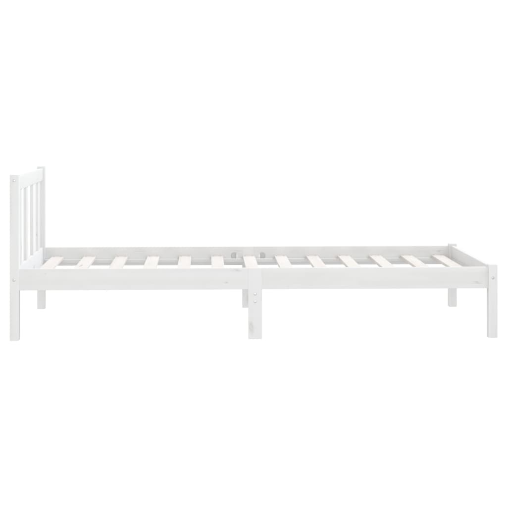 Sengeramme hvit heltre furu 100x200 cm