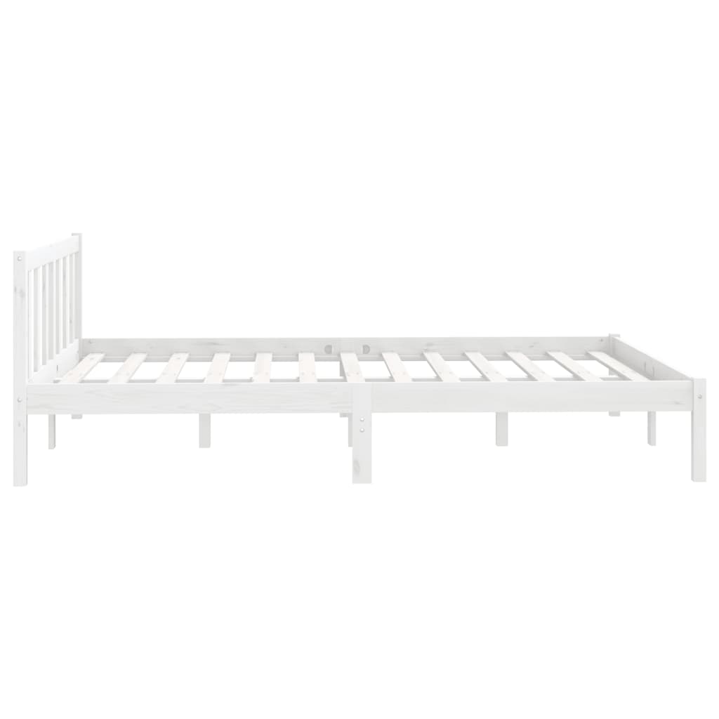 Sengeramme hvit heltre furu 140x200 cm