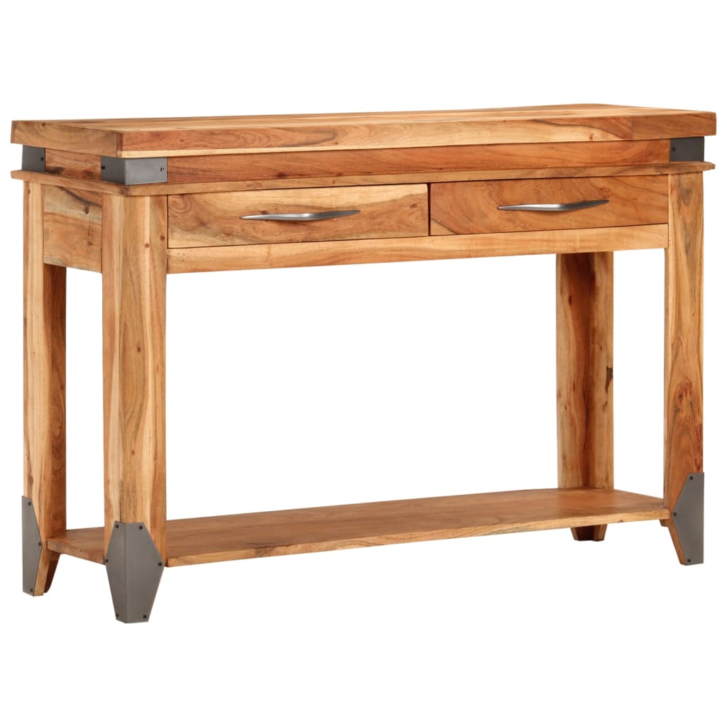 Konsollbord 110x34x74 cm heltre akasie