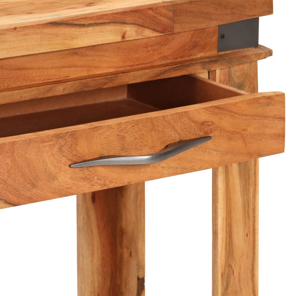 Konsollbord 110x34x74 cm heltre akasie