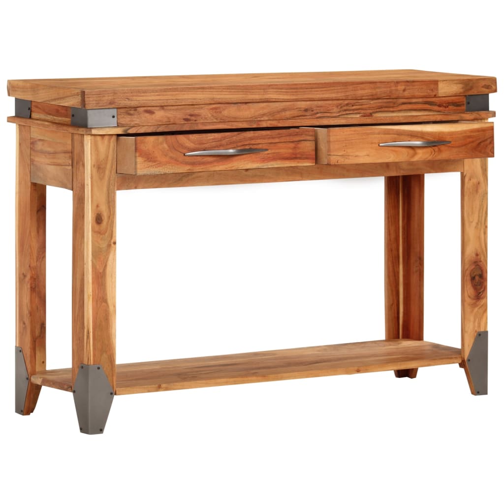 Konsollbord 110x34x74 cm heltre akasie
