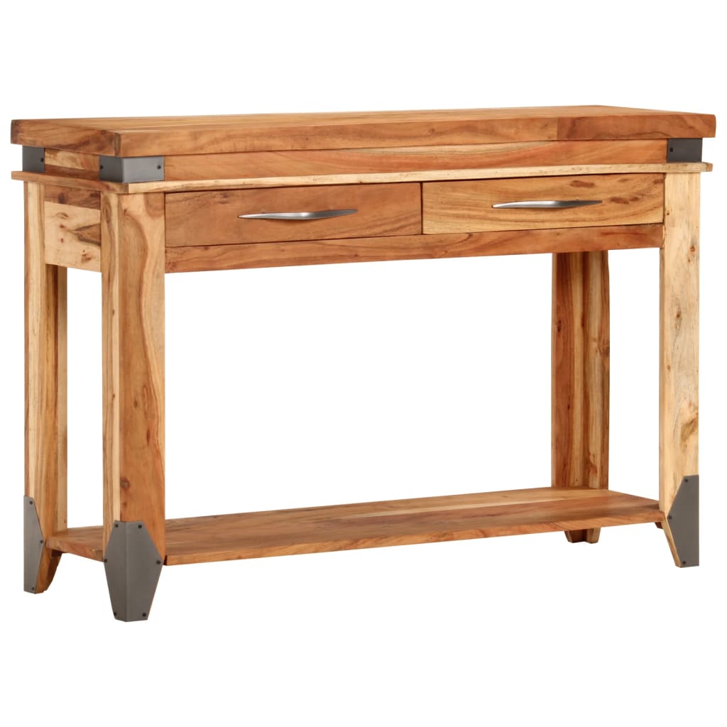 Konsollbord 110x34x74 cm heltre akasie