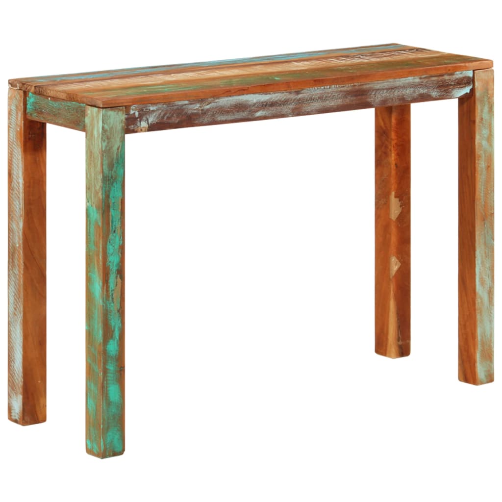 Konsollbord 110x35x76 cm gjenvunnet heltre