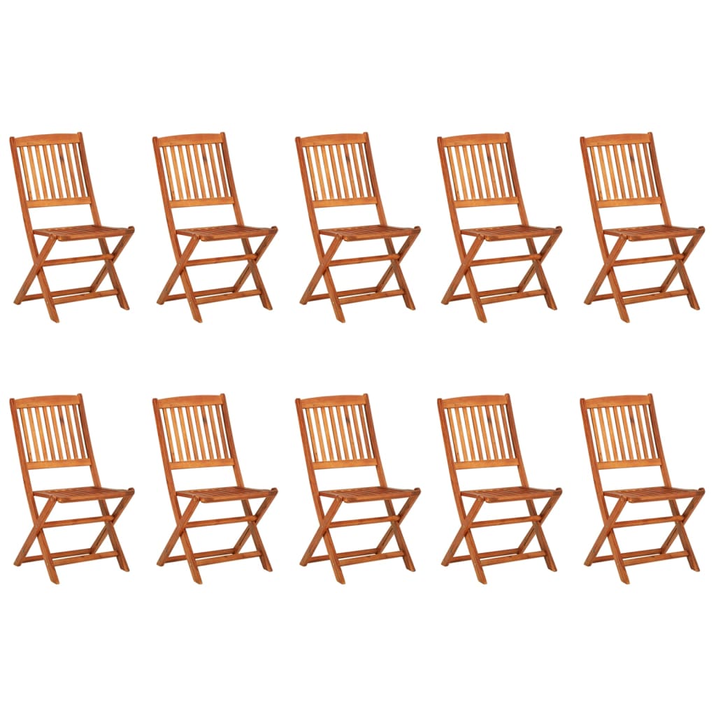 Hagespisegruppe 11 deler 220x90x75 cm heltre akasie