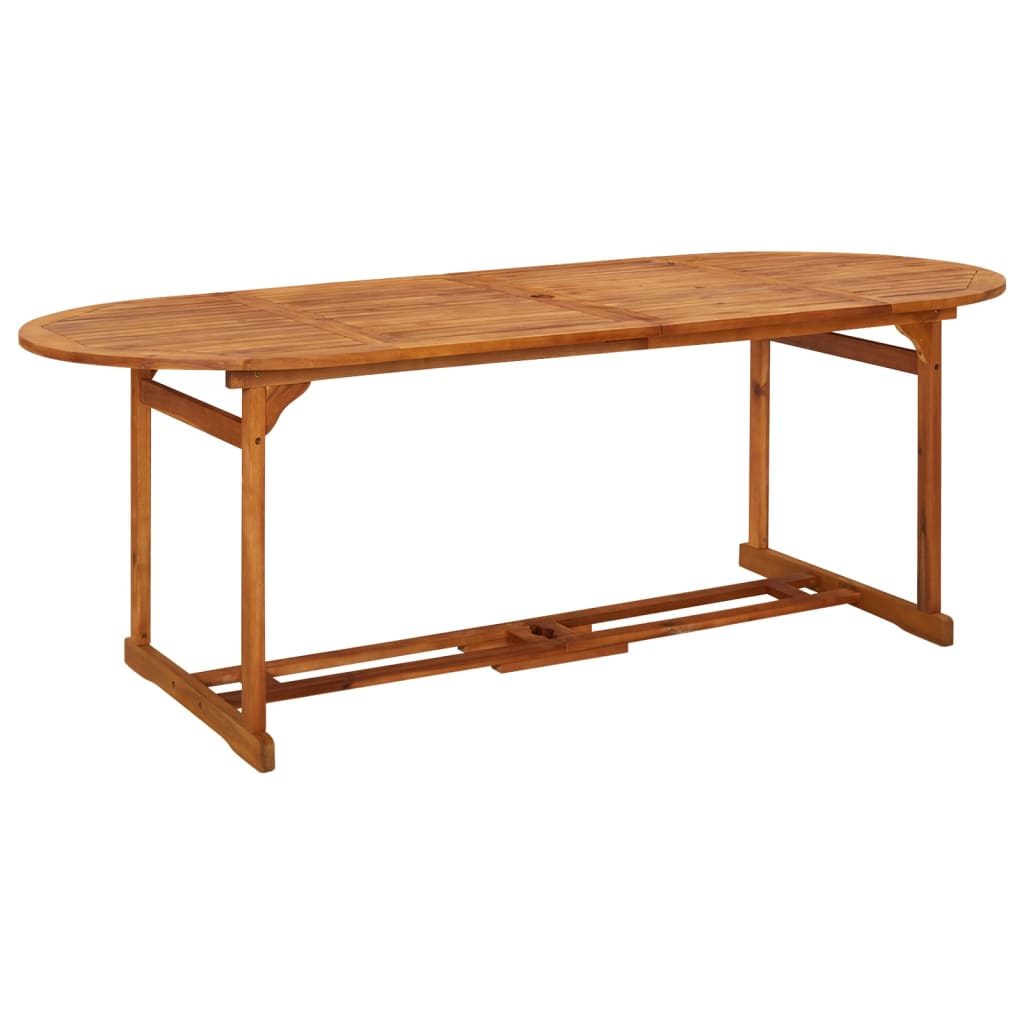 Hagespisegruppe 11 deler 220x90x75 cm heltre akasie