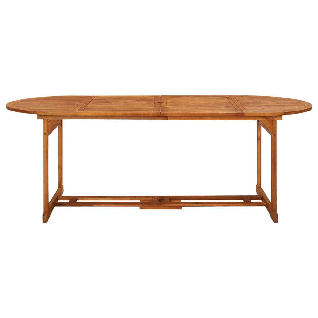 Hagespisegruppe 11 deler 220x90x75 cm heltre akasie