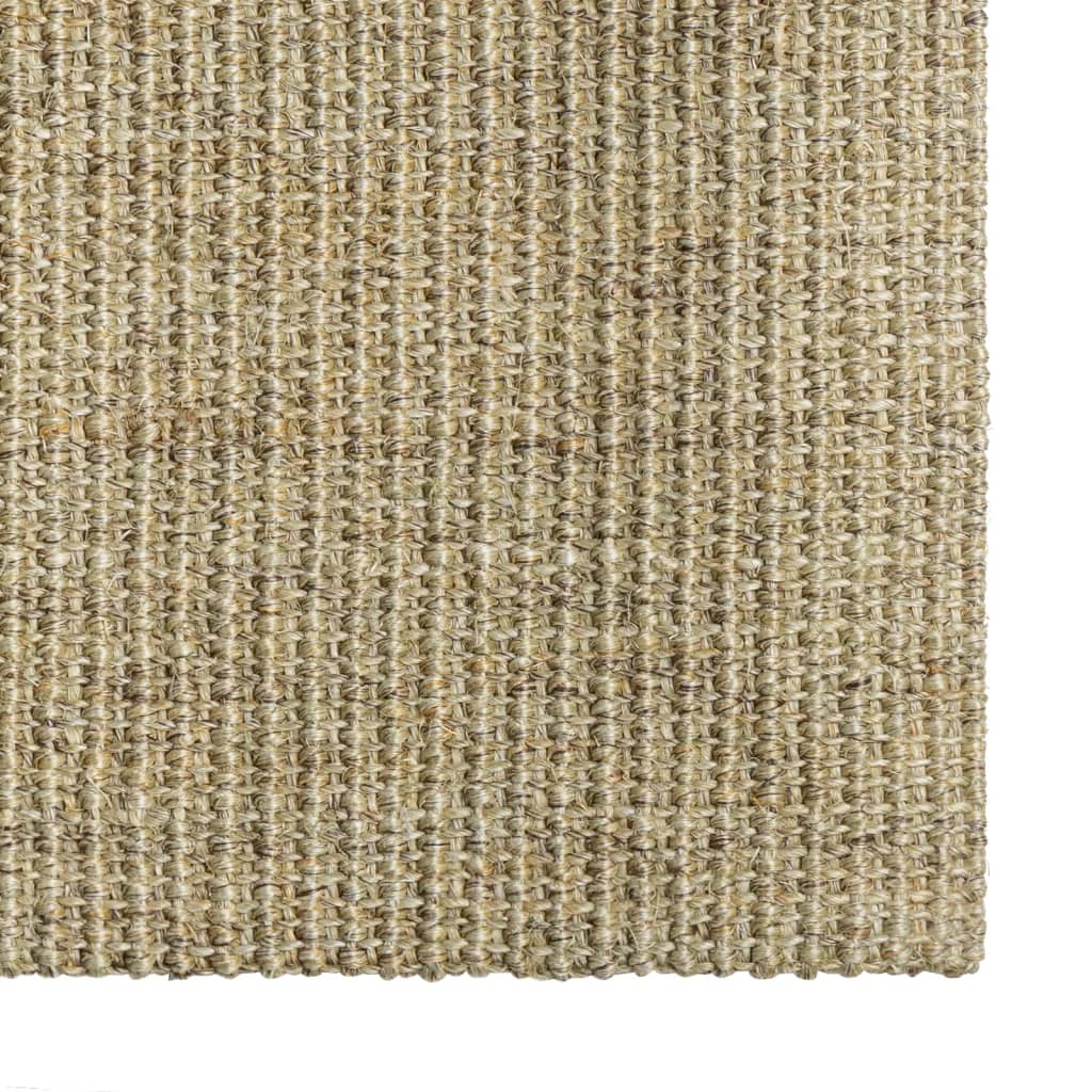 Teppe naturlig sisal 66x350 cm grønn