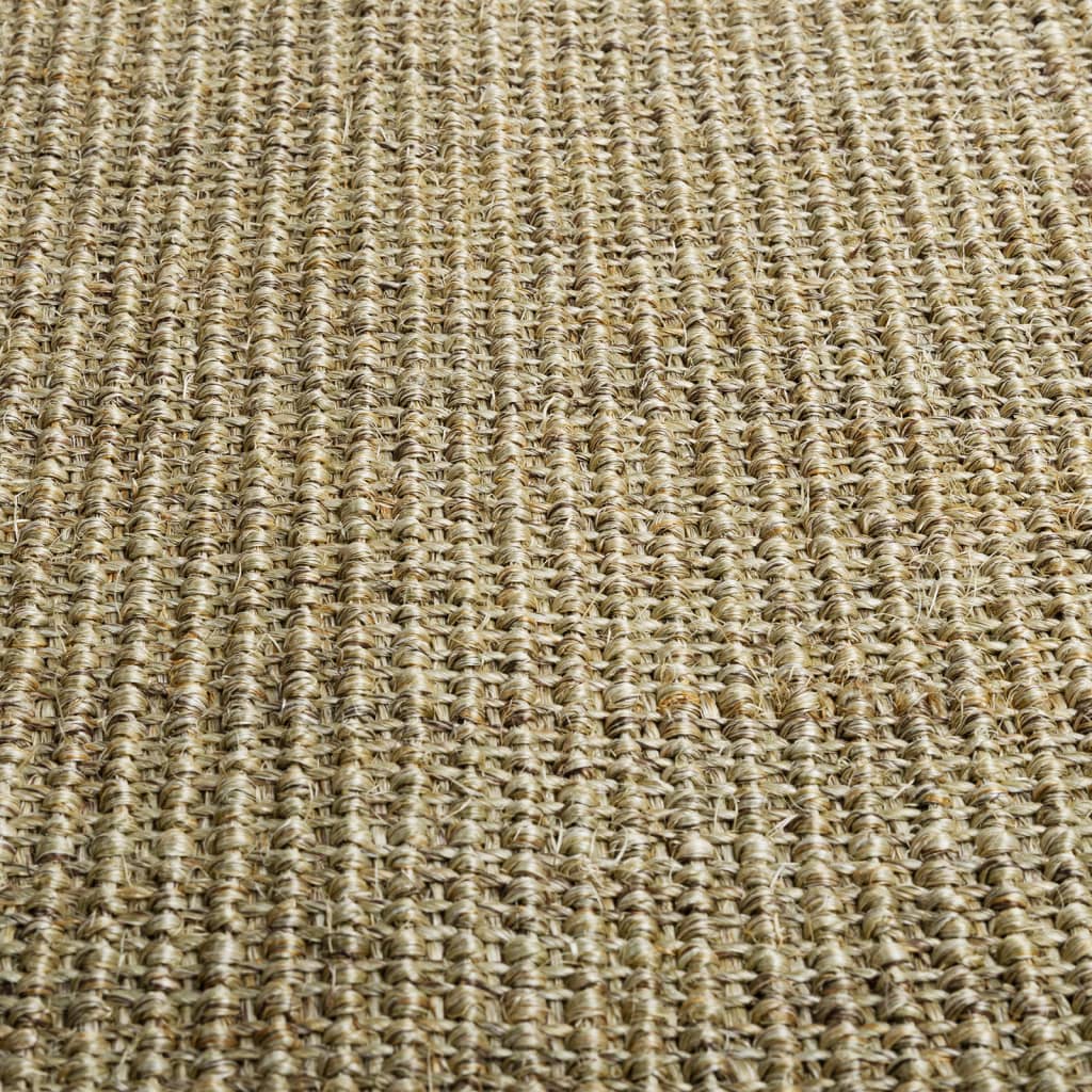 Teppe naturlig sisal 66x350 cm grønn