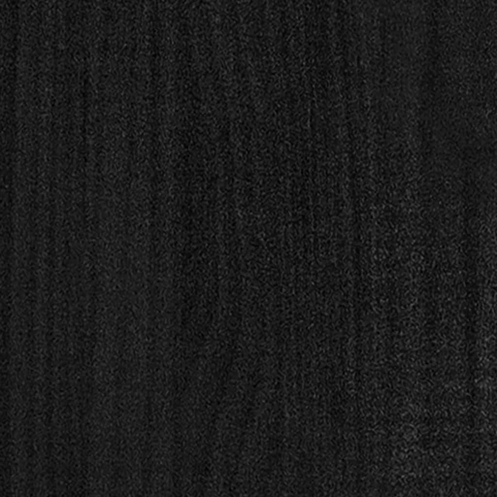 Sengeramme heltre furu 140x190 cm svart