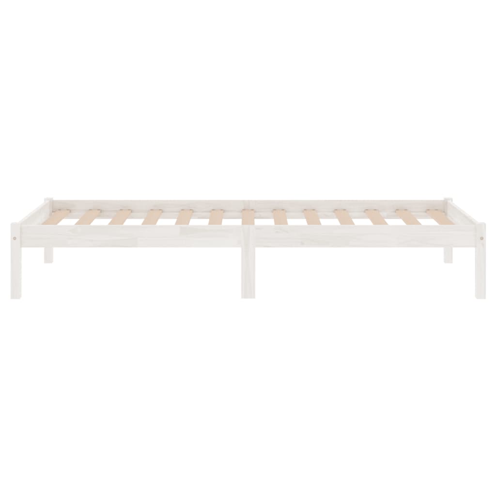 Sengeramme hvit heltre furu 90x200 cm