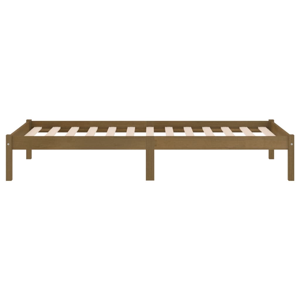 Sengeramme honningbrun heltre furu 100x200 cm
