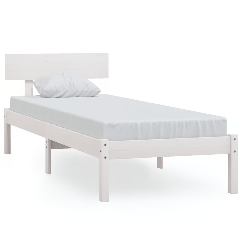 Sengeramme hvit heltre furu 75x190 cm UK Small Single