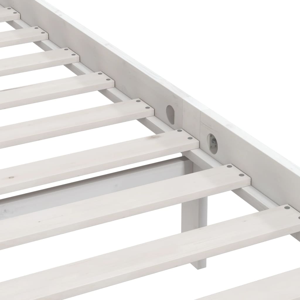 Sengeramme hvit heltre furu 75x190 cm UK Small Single