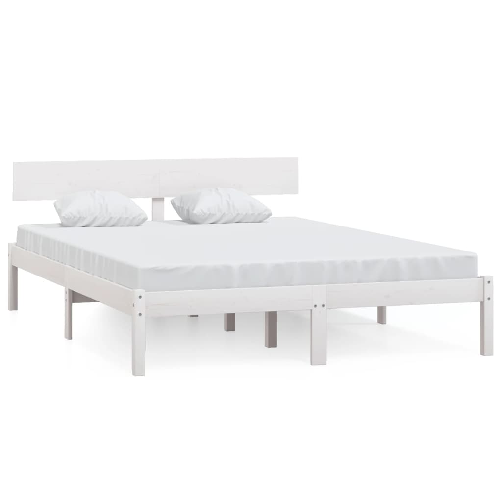 Sengeramme hvit heltre furu 120x190 cm UK Small Double