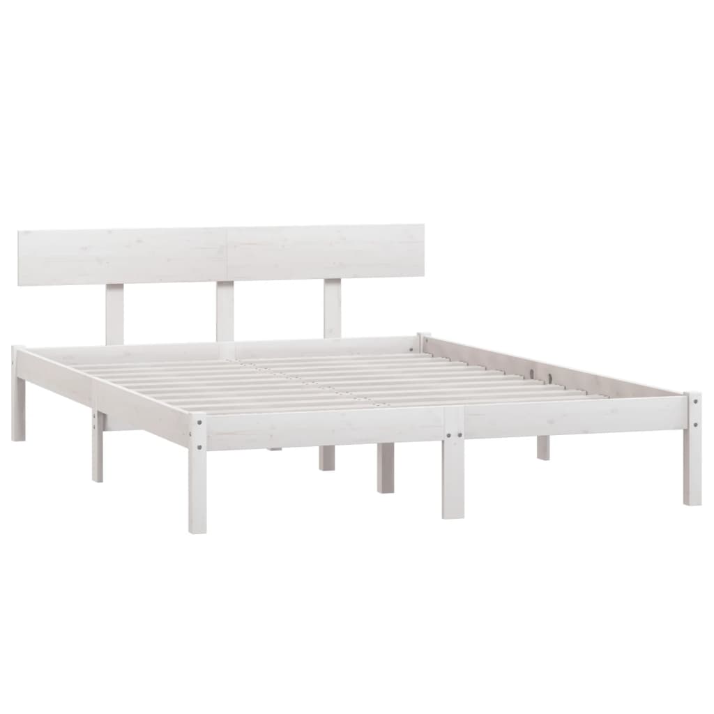 Sengeramme hvit heltre furu 120x190 cm UK Small Double
