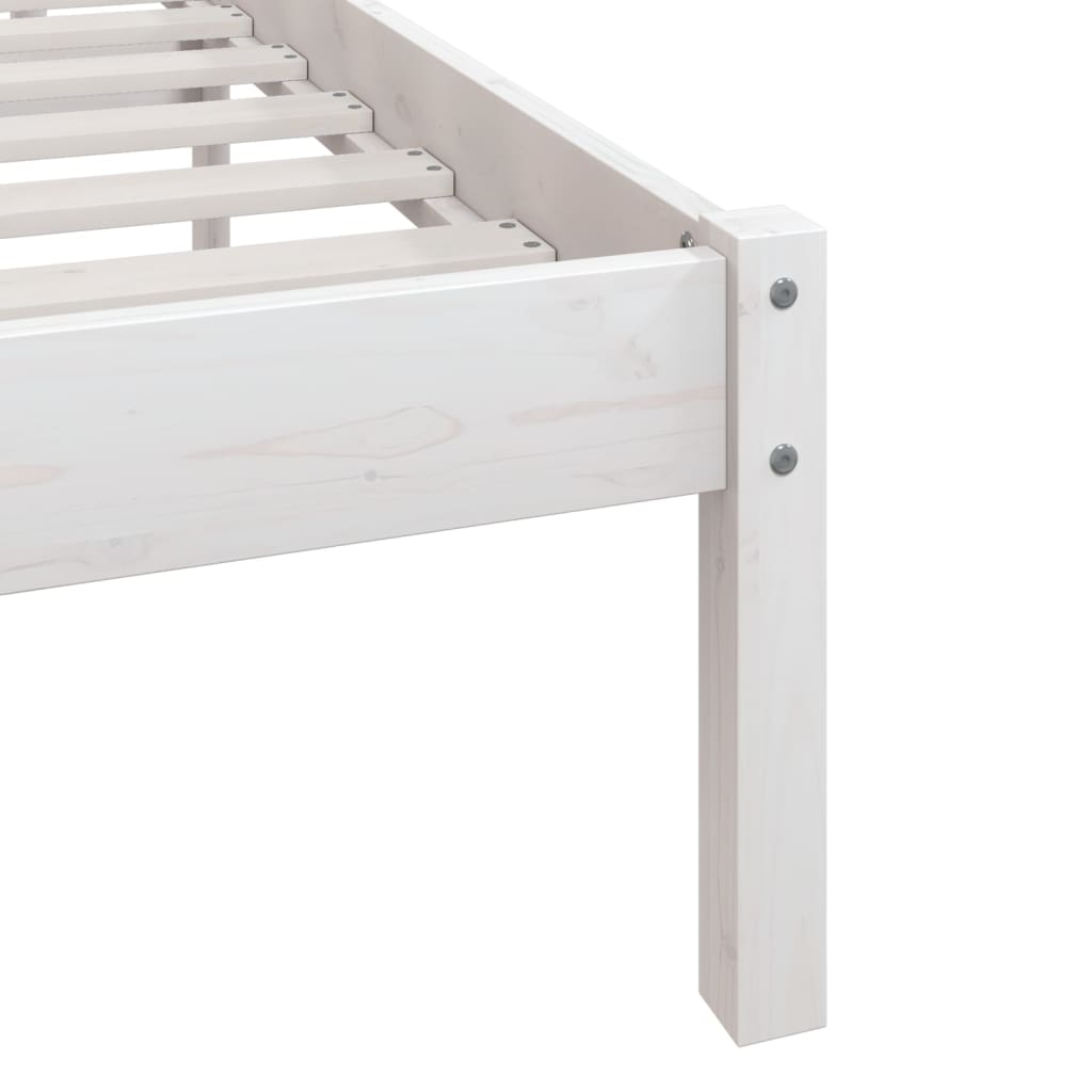 Sengeramme hvit heltre furu 120x190 cm UK Small Double
