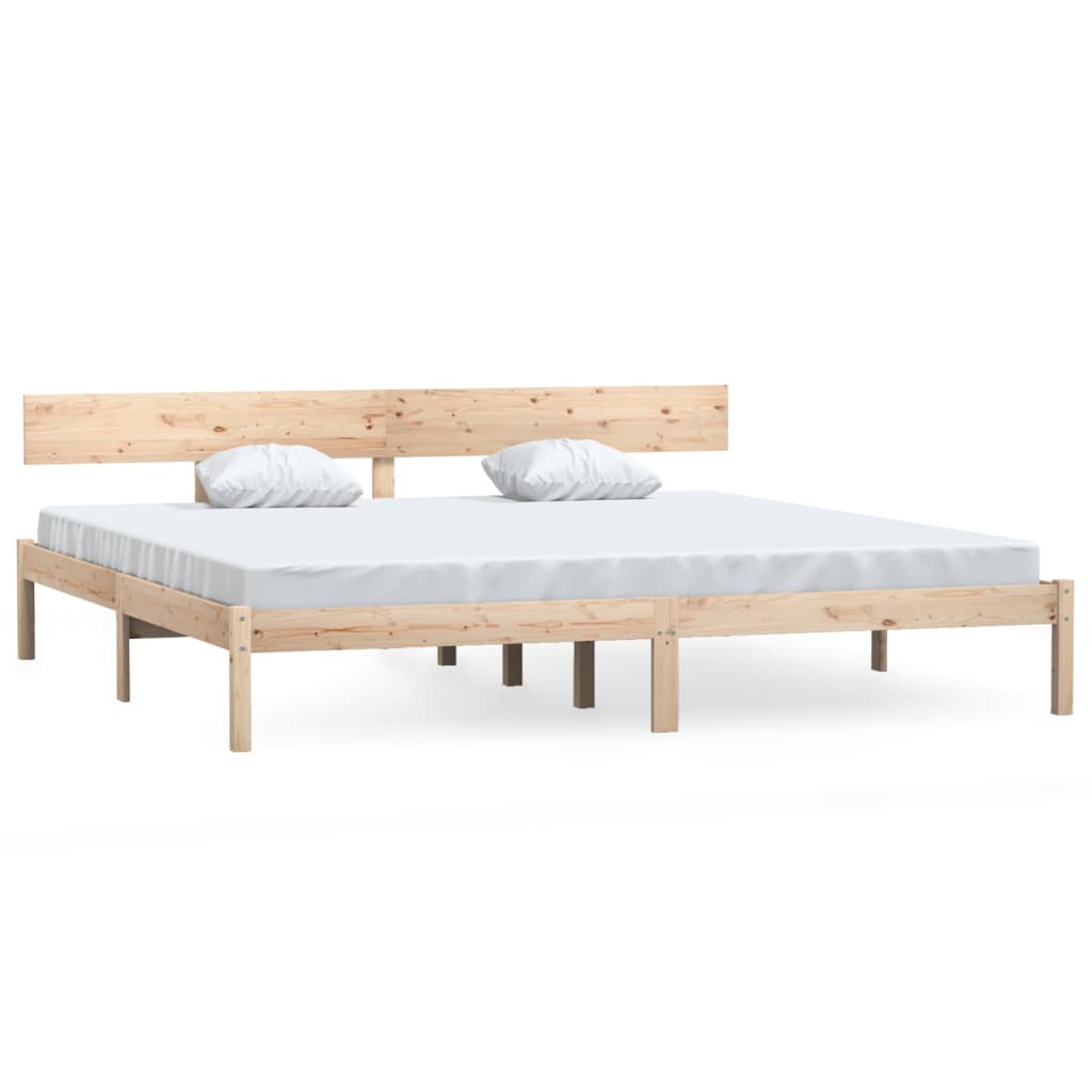 Sengeramme heltre furu 200x200 cm