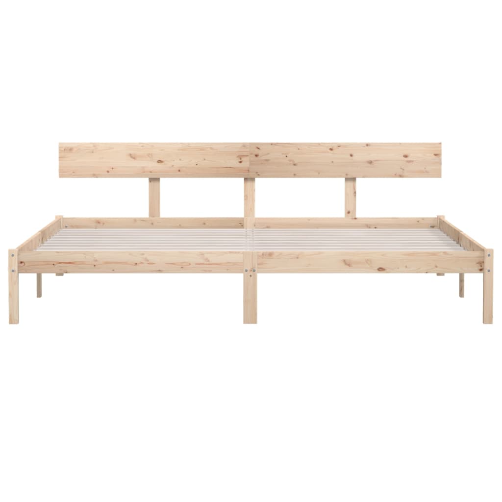 Sengeramme heltre furu 200x200 cm