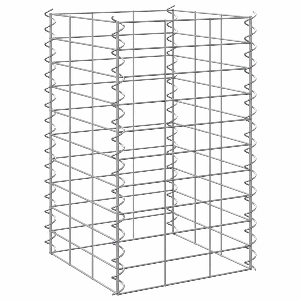 Gabion høybed 3 stk 30x30x50 cm jern