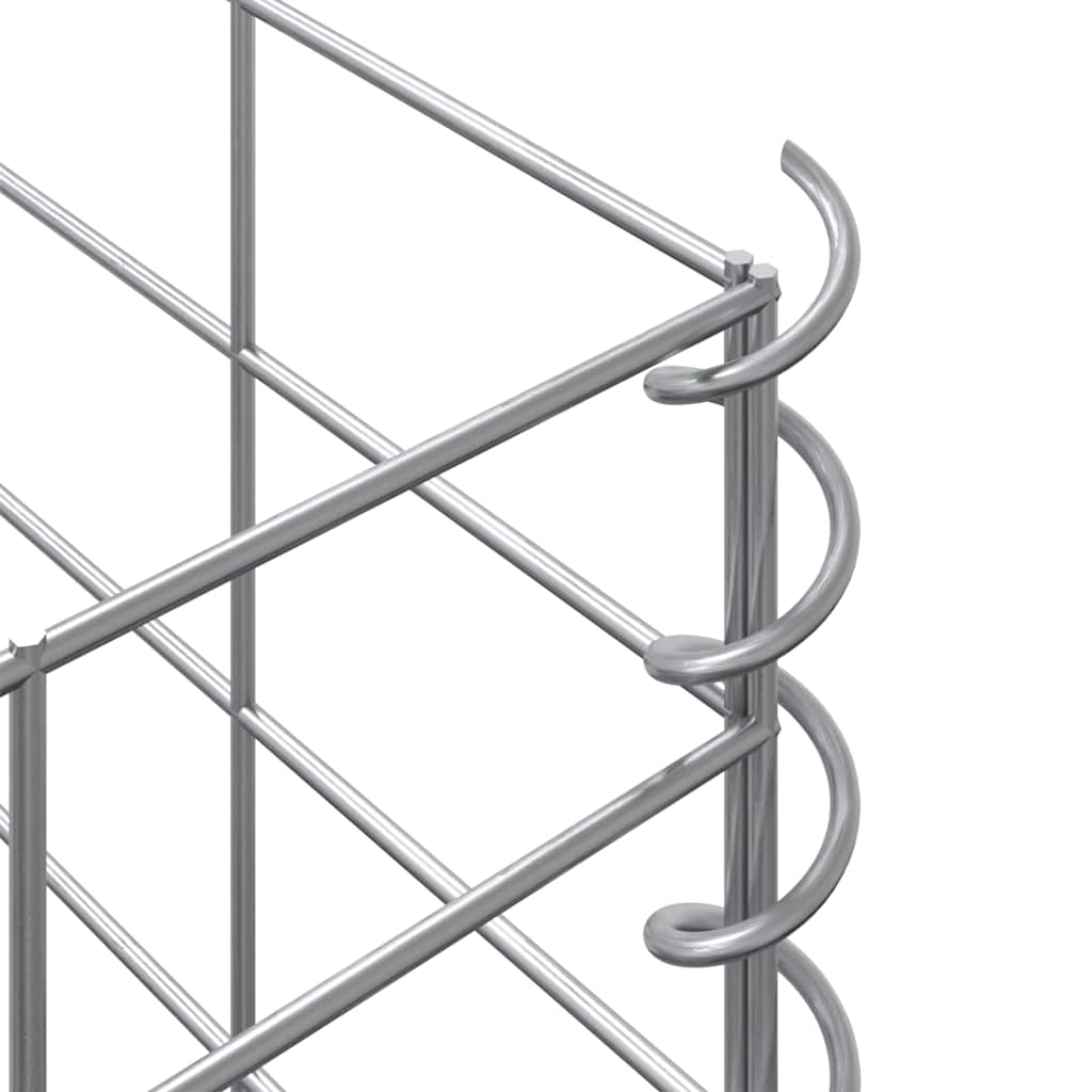 Gabion høybed 3 stk 30x30x50 cm jern