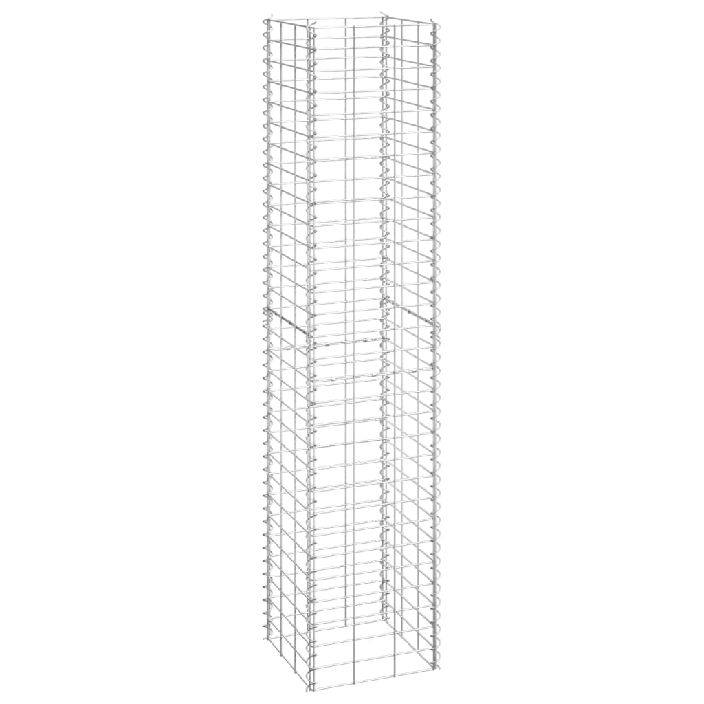 Gabion høybed 3 stk 30x30x150 cm jern