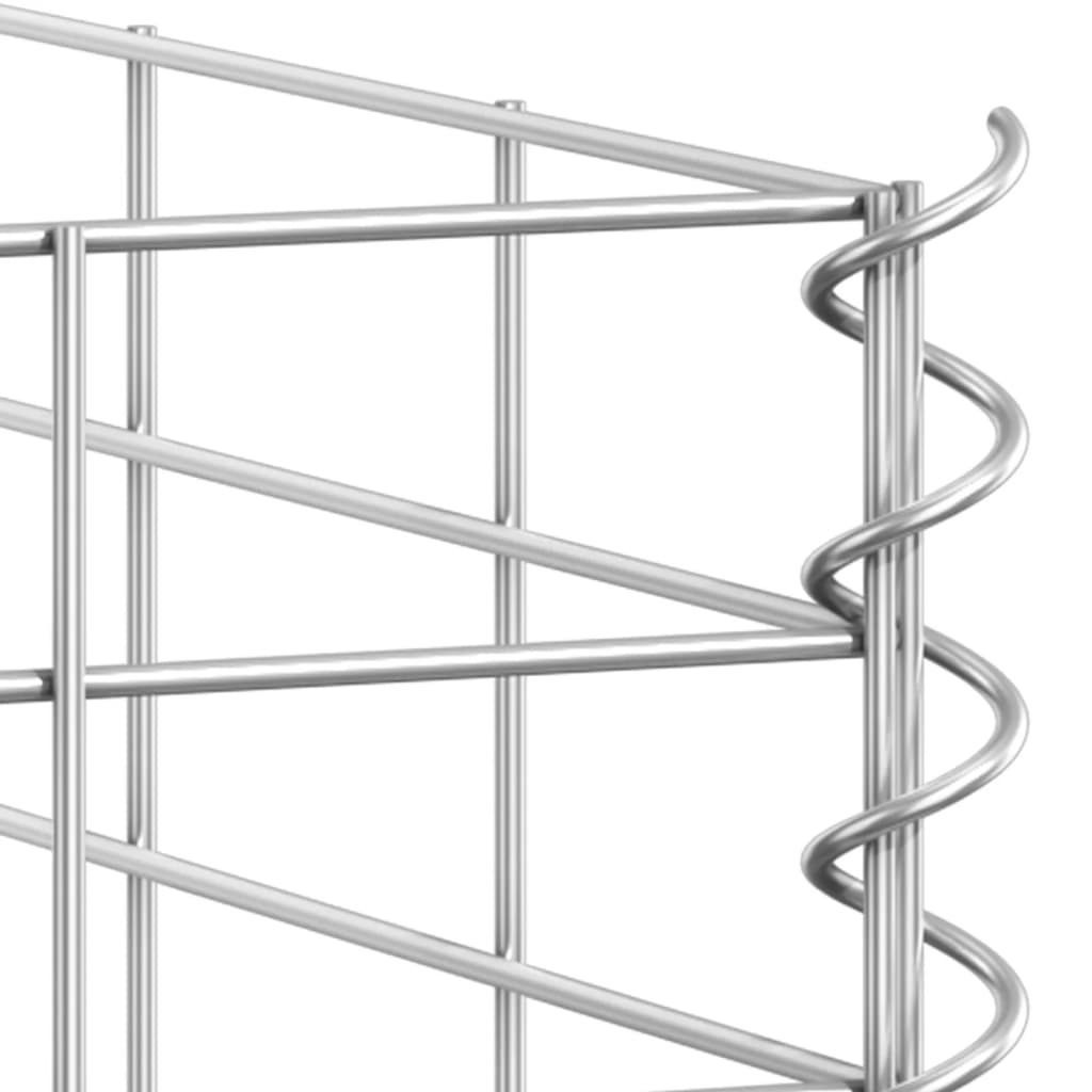 Gabion høybed 3 stk 30x30x150 cm jern