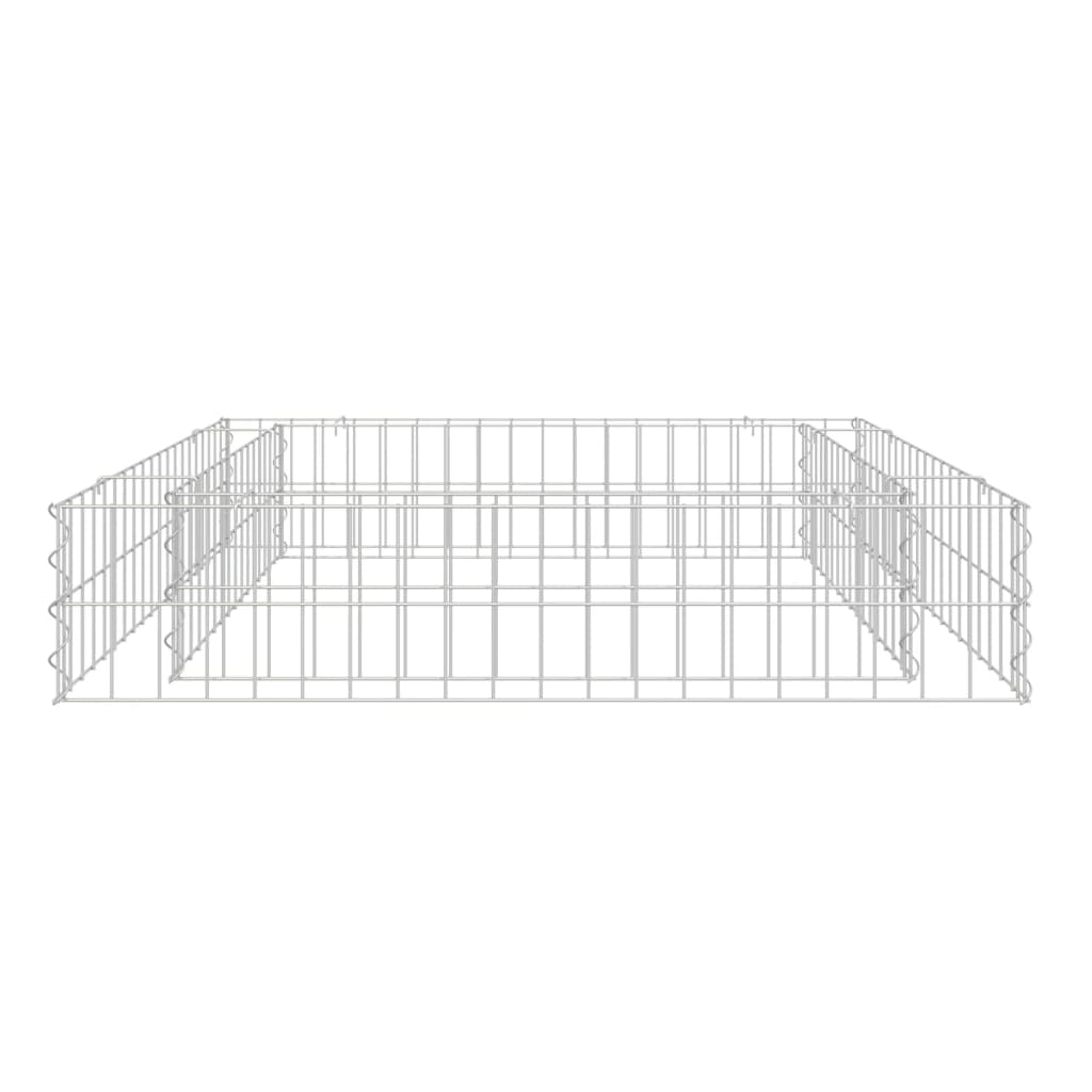Gabion høybed galvanisert stål 100x100x20 cm