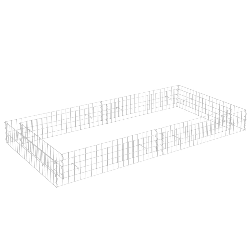 Gabion høybed galvanisert stål 200x100x20 cm