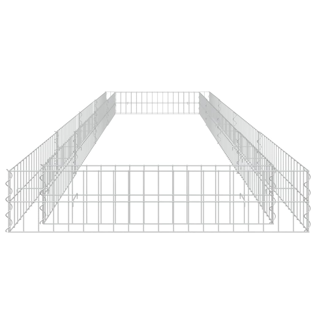 Gabion høybed galvanisert stål 400x100x20 cm