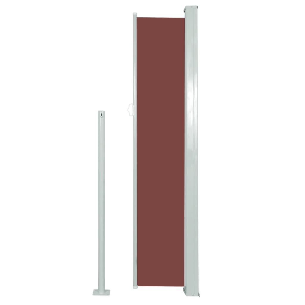 Uttrekkbar sidemarkise 160x300 cm brun
