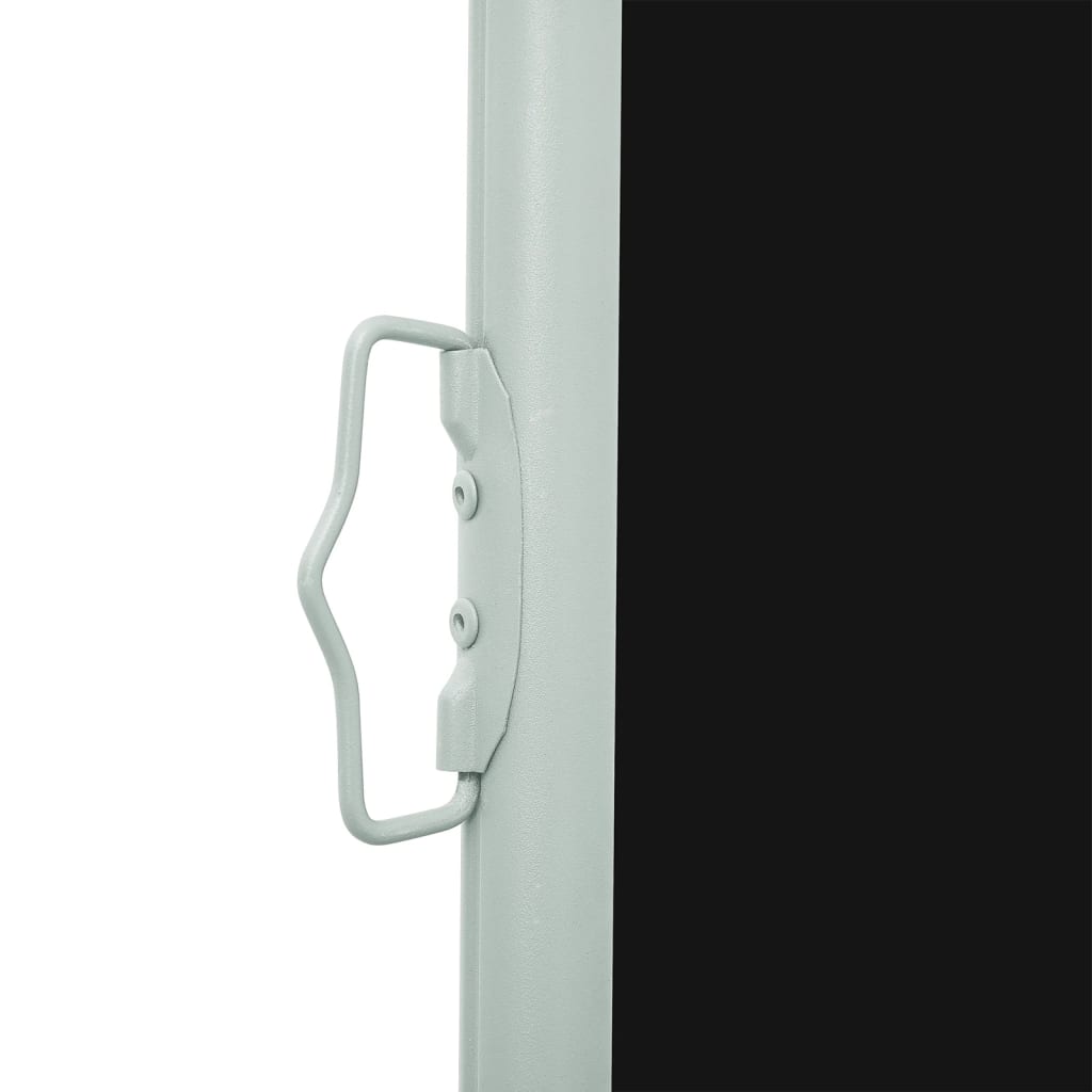 Uttrekkbar sidemarkise 170x300 cm svart