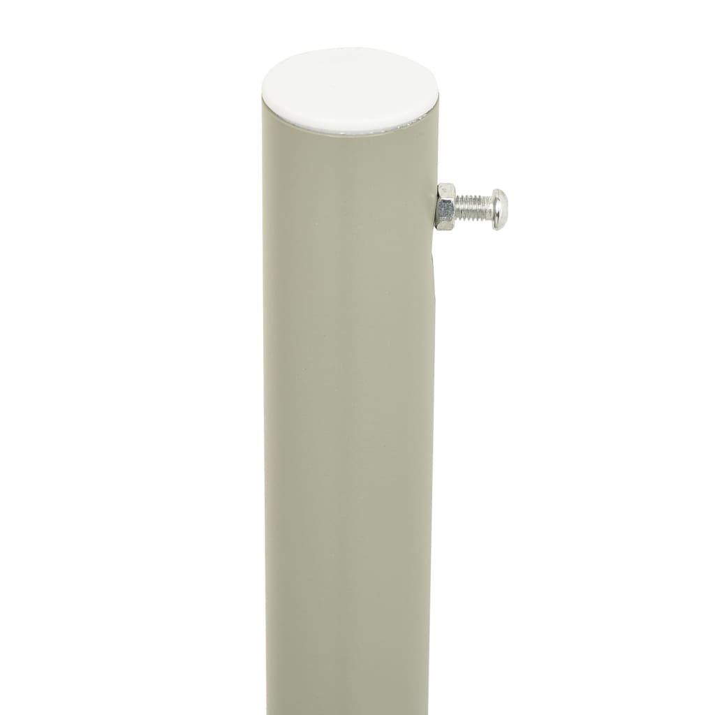 Uttrekkbar sidemarkise 140x600 cm rød