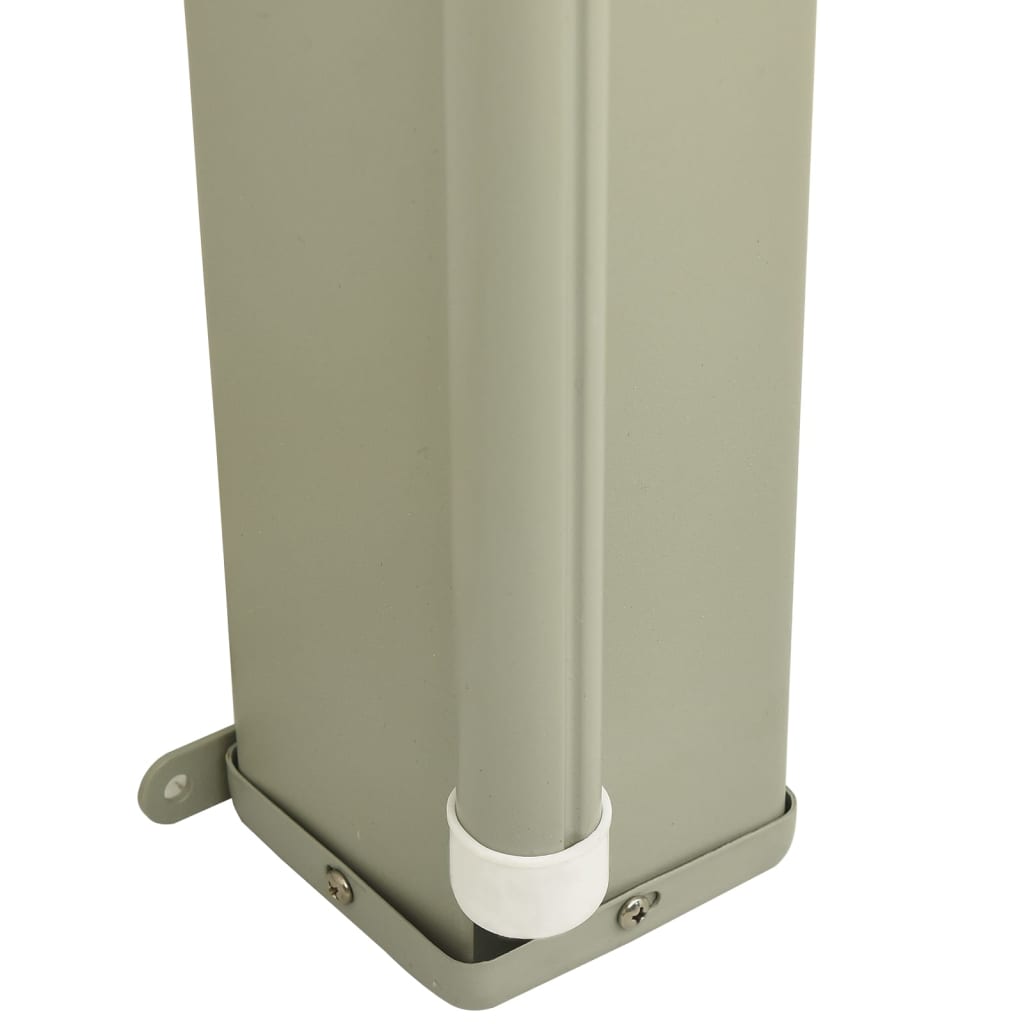 Uttrekkbar sidemarkise 140x600 cm rød