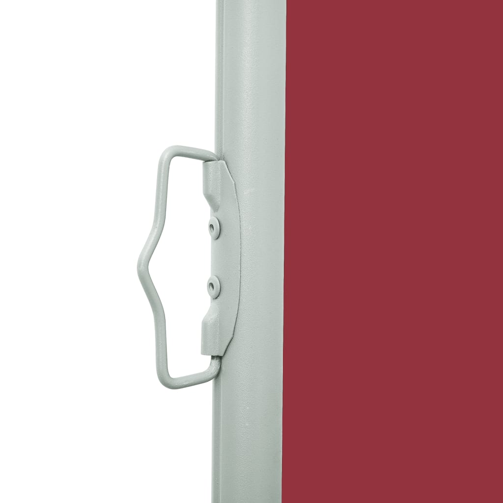 Uttrekkbar sidemarkise 160x600 cm rød