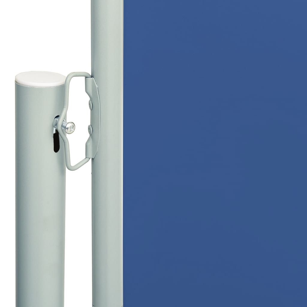 Uttrekkbar sidemarkise 180x600 cm blå