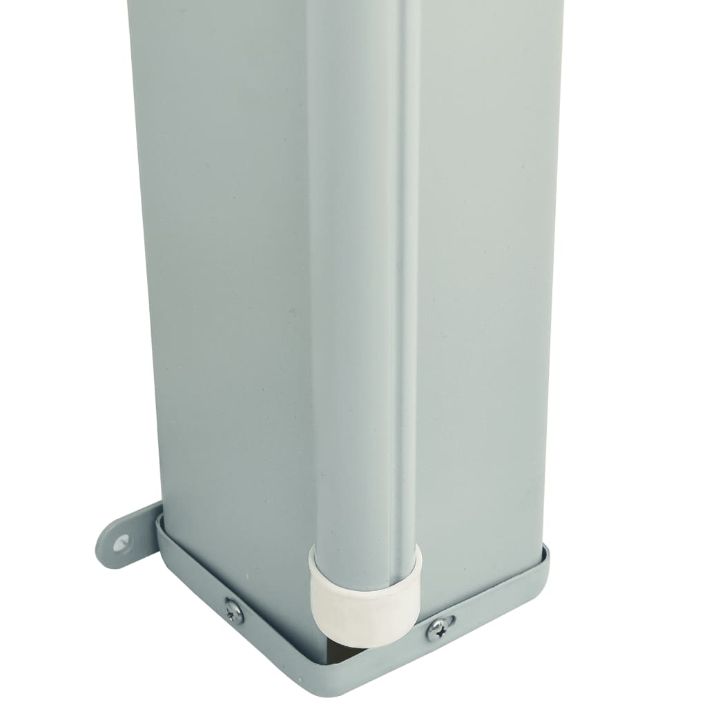 Uttrekkbar sidemarkise 200x600 cm rød