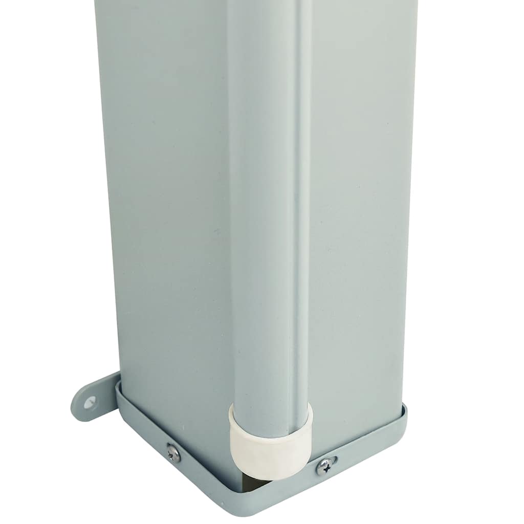 Uttrekkbar sidemarkise 200x600 cm brun