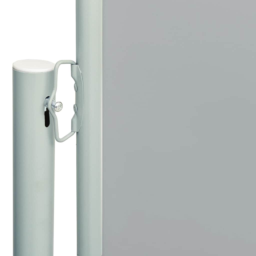 Uttrekkbar sidemarkise 220x600 cm grå