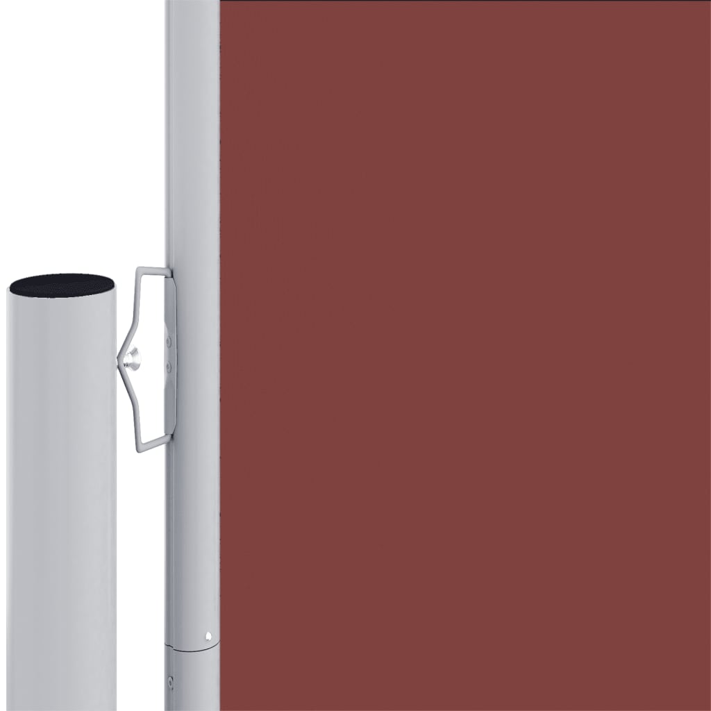 Uttrekkbar sidemarkise 180x600 cm brun