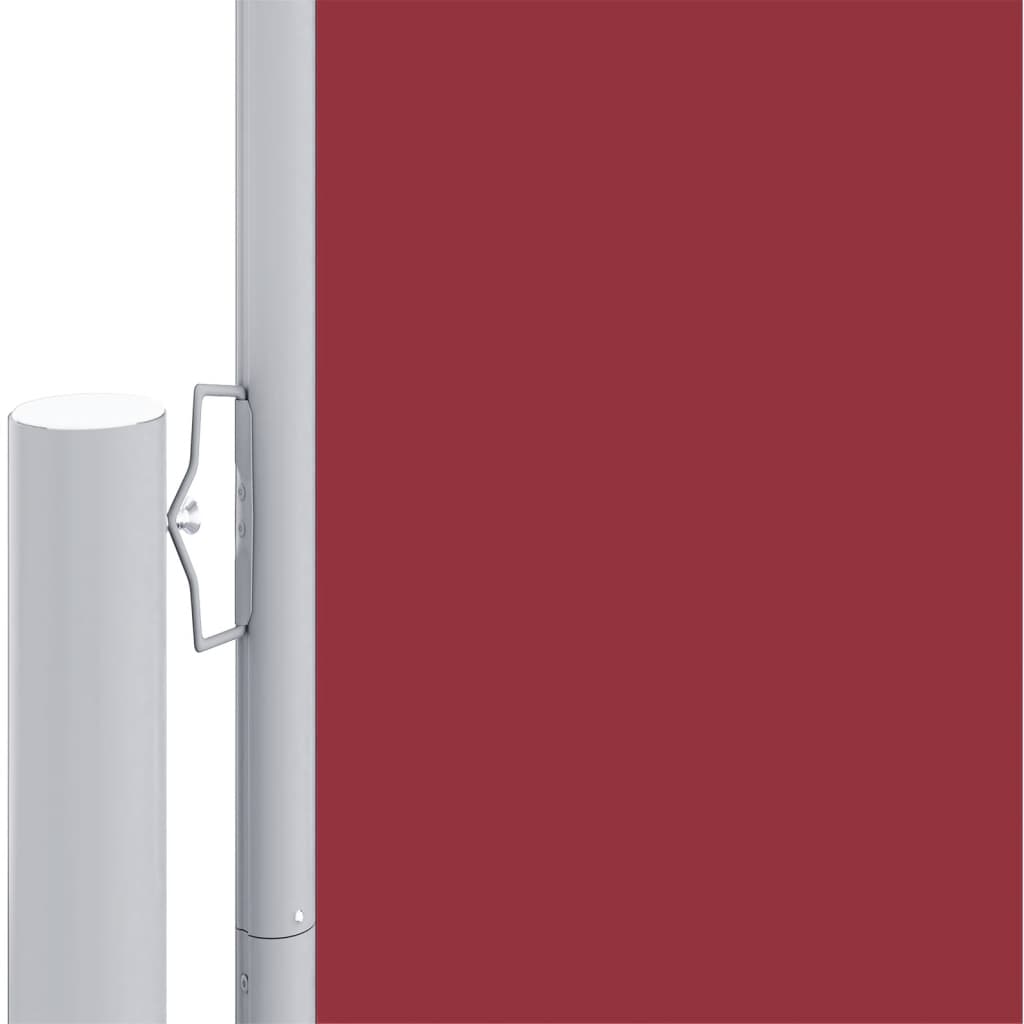 Uttrekkbar sidemarkise 180x600 cm rød