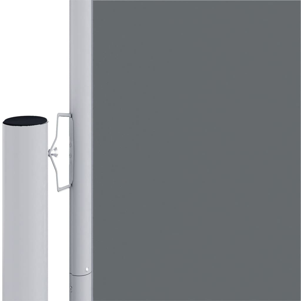 Uttrekkbar sidemarkise 200x600 cm antrasitt