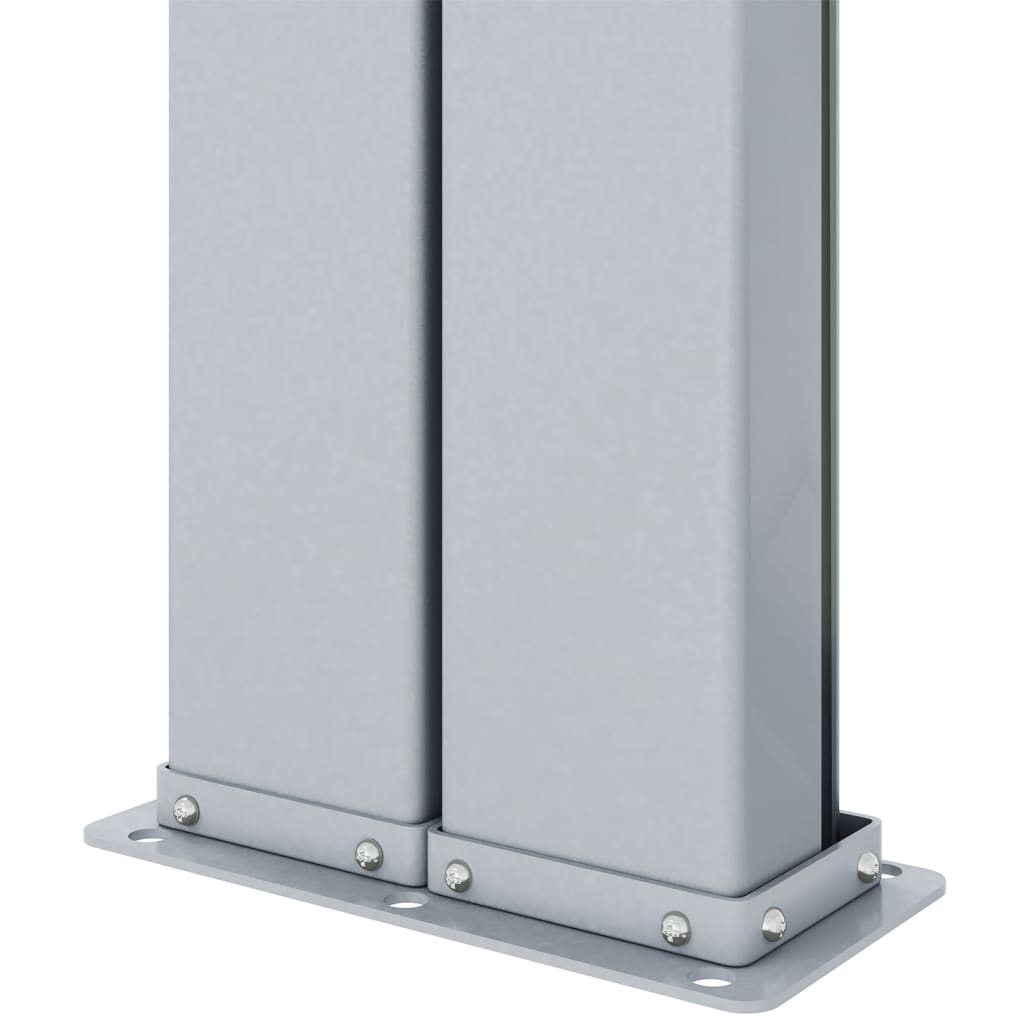 Uttrekkbar sidemarkise 220x600 cm svart