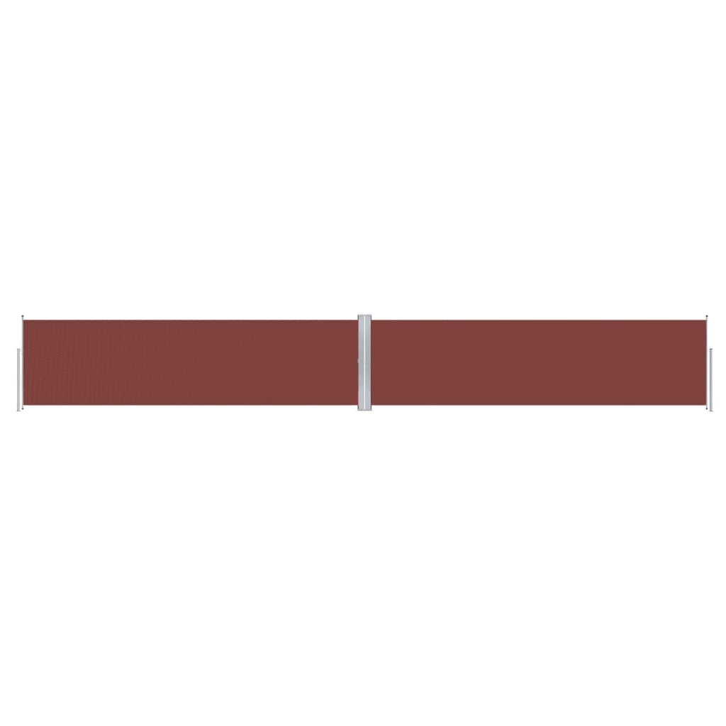Uttrekkbar sidemarkise 140x1000 cm brun