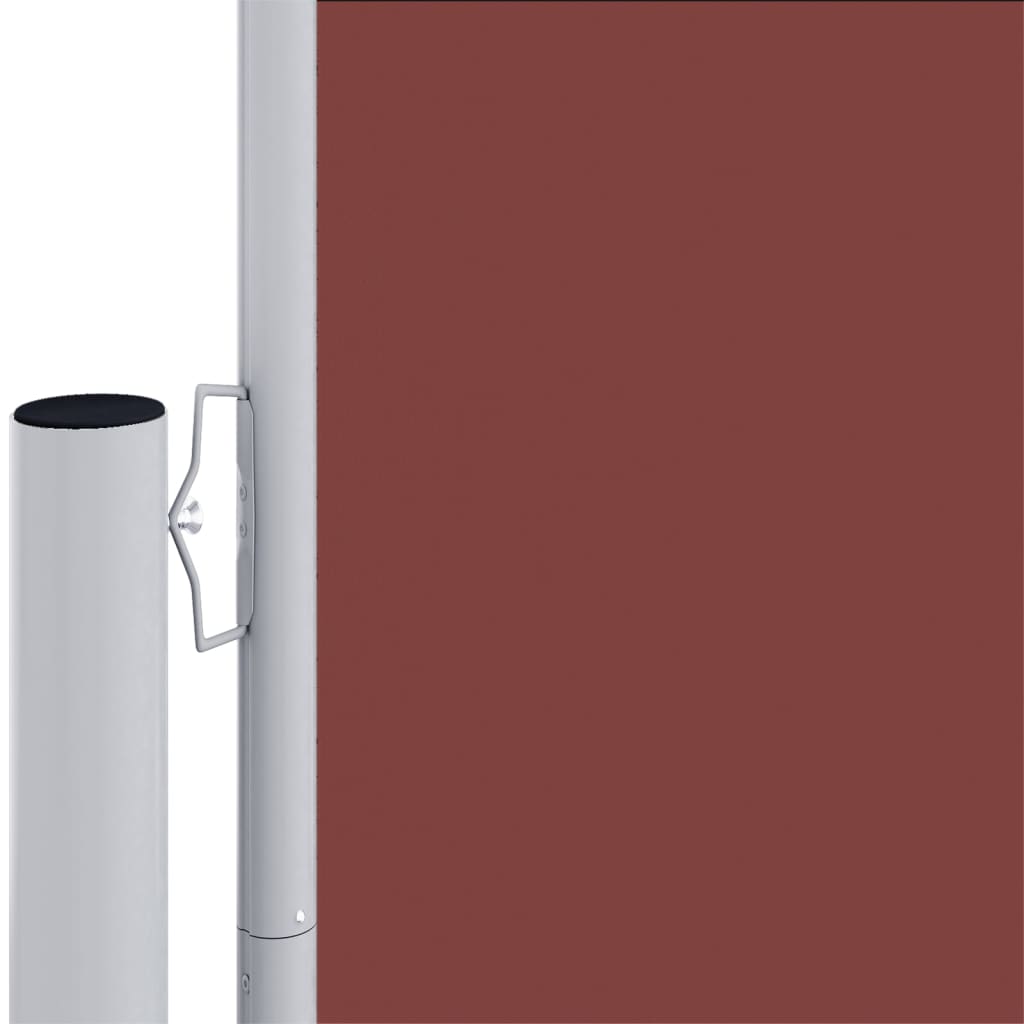 Uttrekkbar sidemarkise 140x1000 cm brun