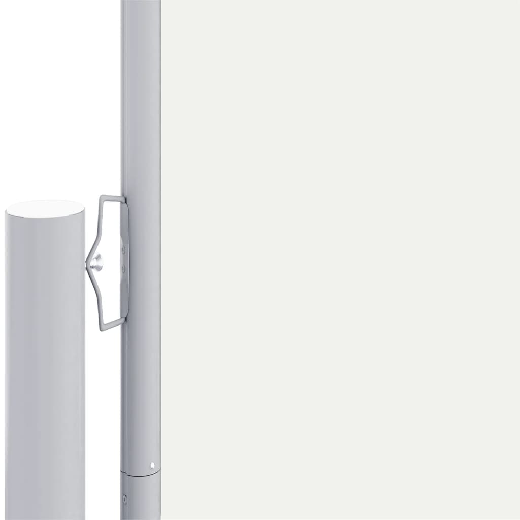Uttrekkbar sidemarkise 180x1000 cm kremhvit