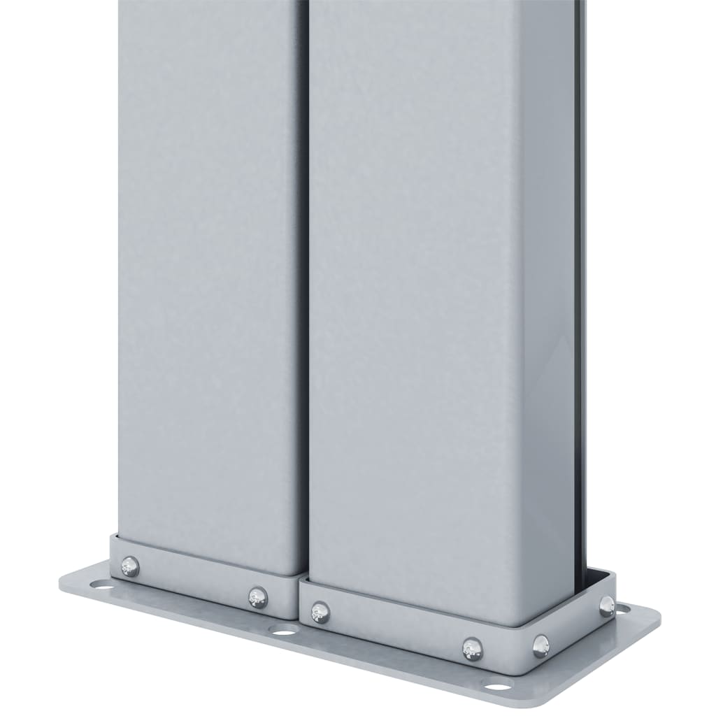 Uttrekkbar sidemarkise 180x1000 cm kremhvit