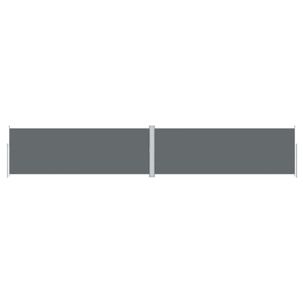 Uttrekkbar sidemarkise 180x1000 cm antrasitt